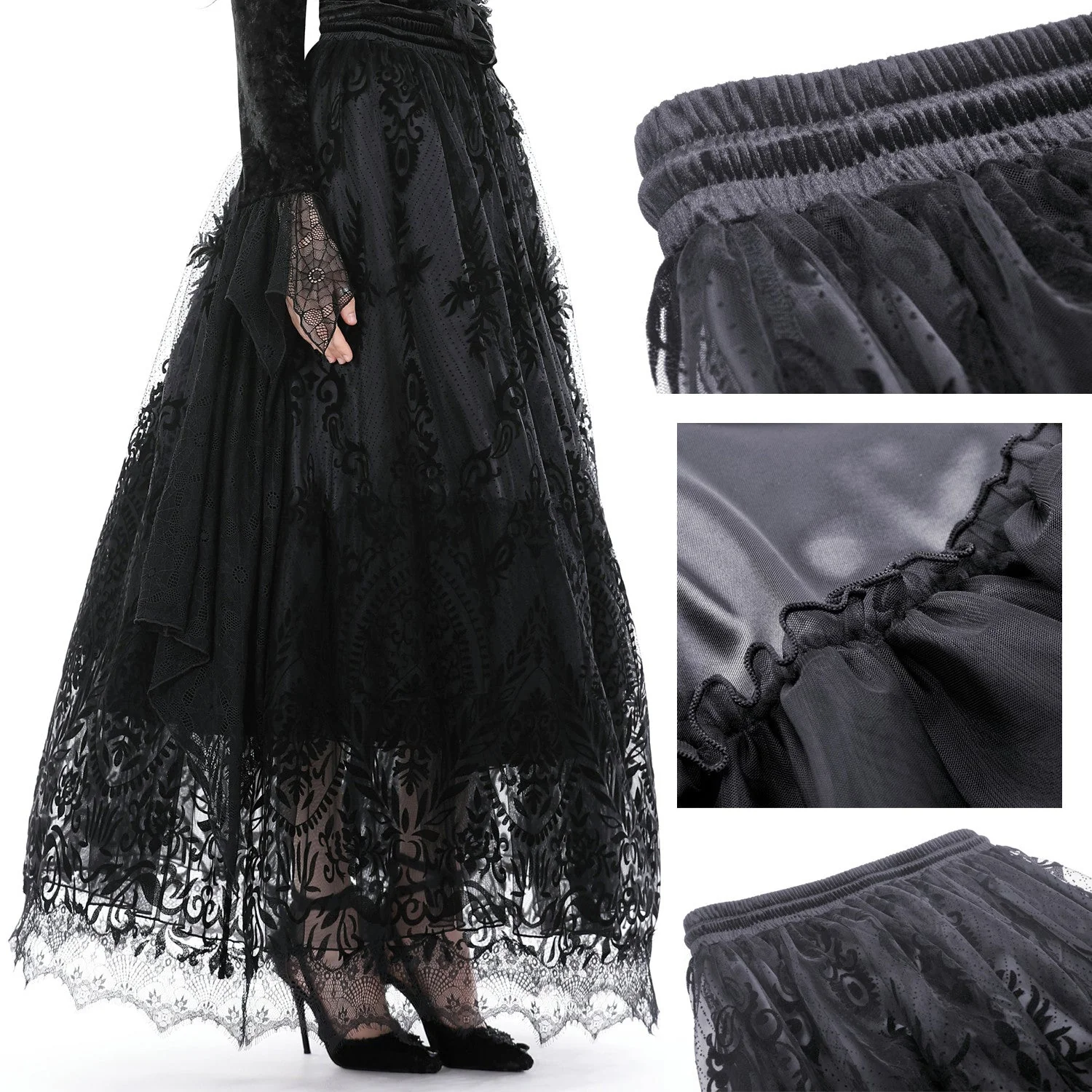 Falda Elegante con Encaje - Image 6