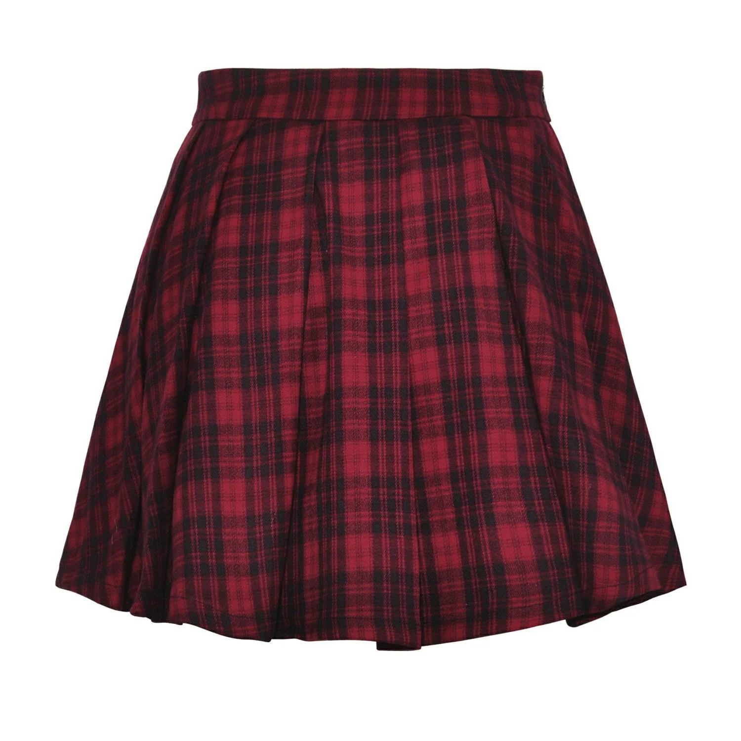 Falda Tartán Rojo y Negro - Image 4