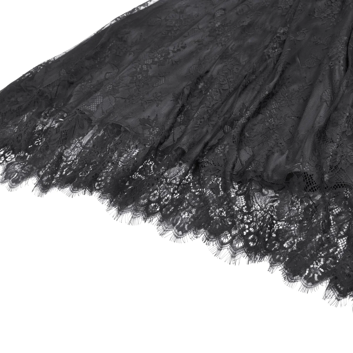 Falda Gótica Maxi Terciopelo Encaje Negra - Image 10