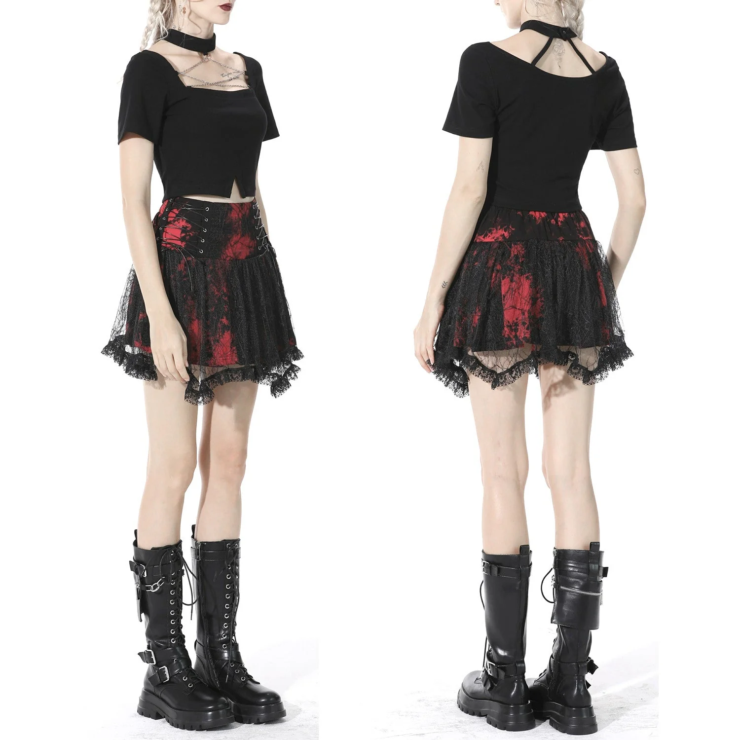 Falda Roja y Negra - Image 2
