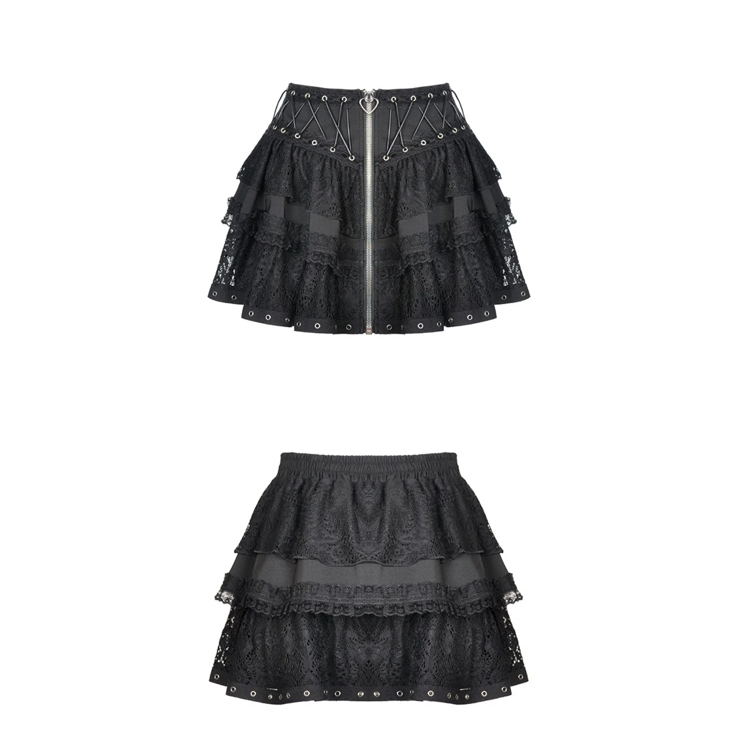 Minifalda  de Encaje con Cremallera "Belladonna" - Image 4