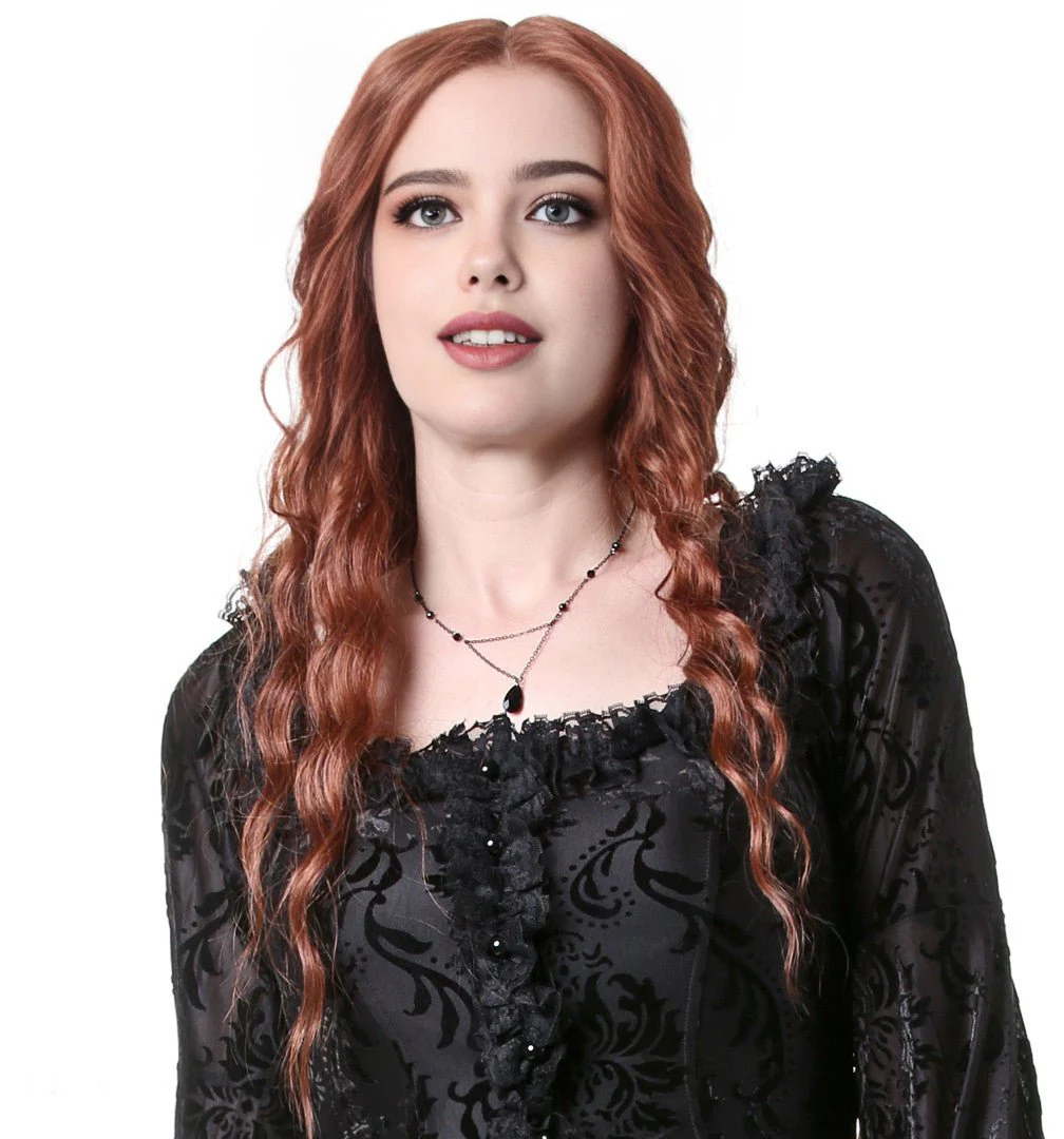 Gargantilla Gótica de Cadena Negra "Cinder" - Image 2