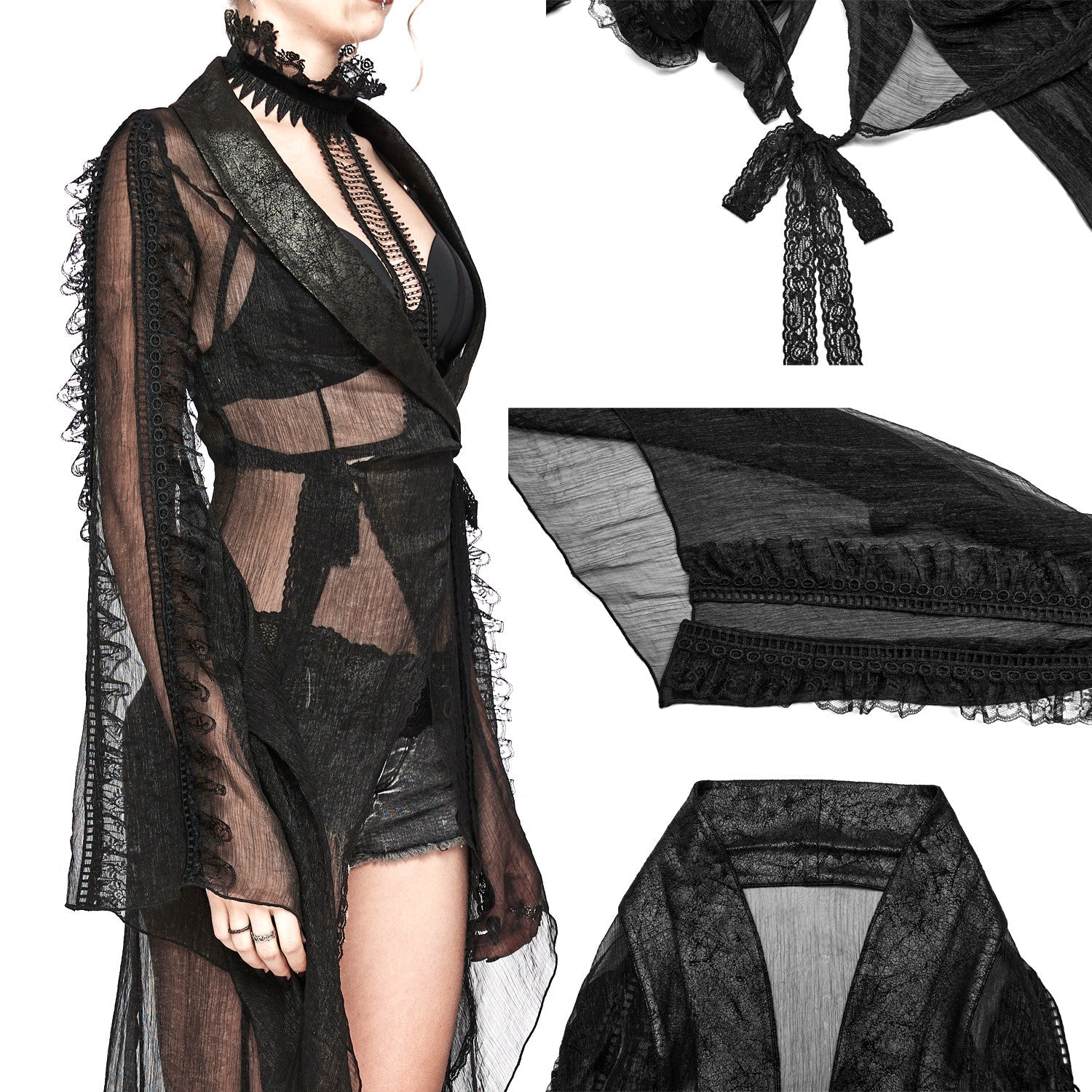 Kimono Cardigan Transparente - Image 5
