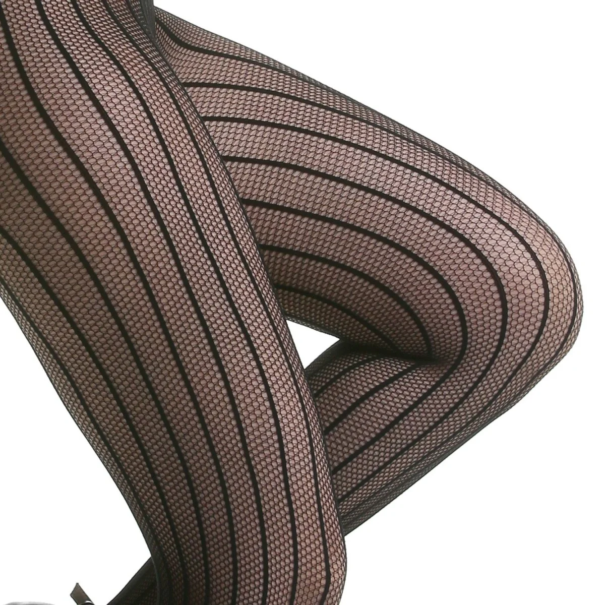 Medias de Rejilla con Rayas - Image 2
