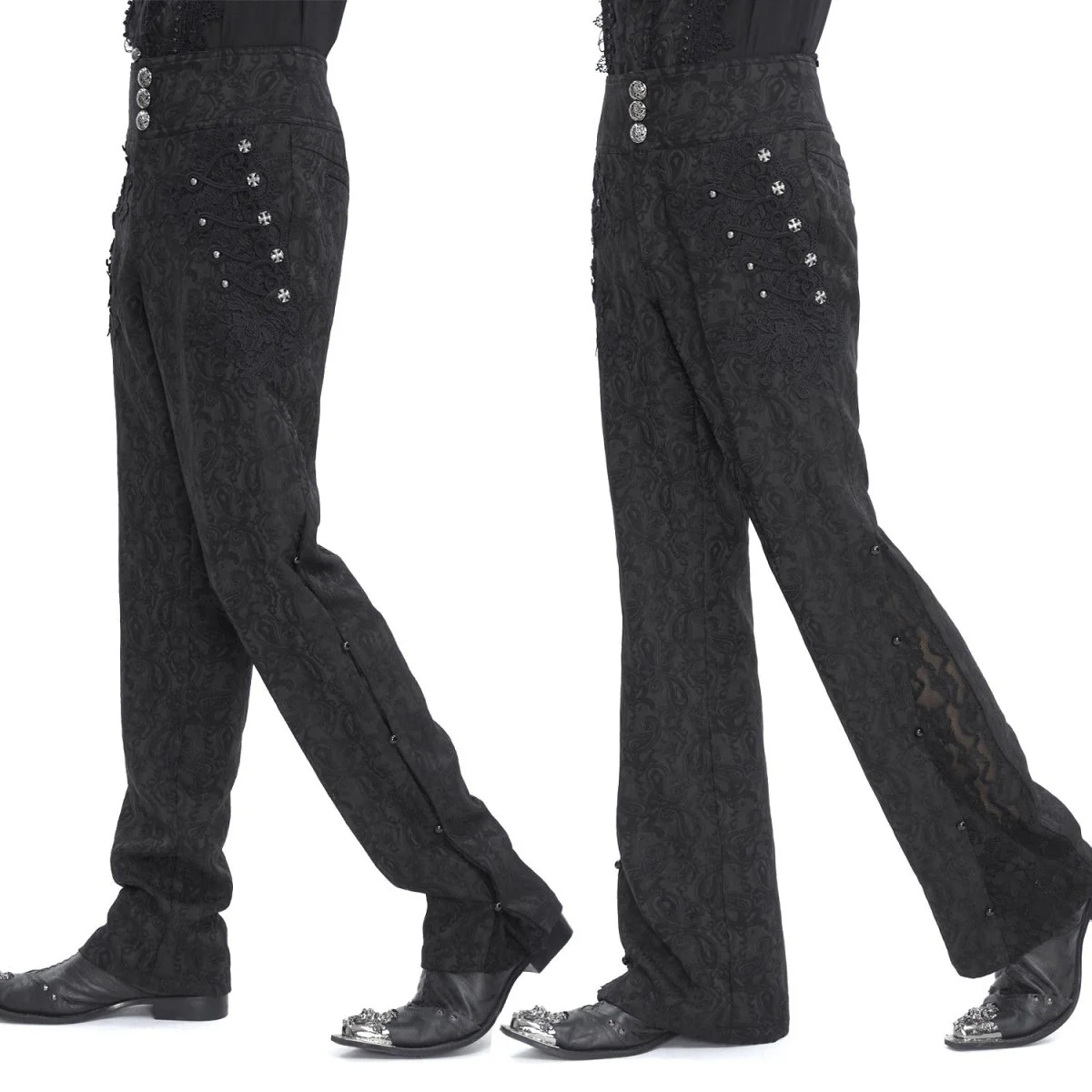 Pantalón Elegante con Brocado para Hombre - Image 6
