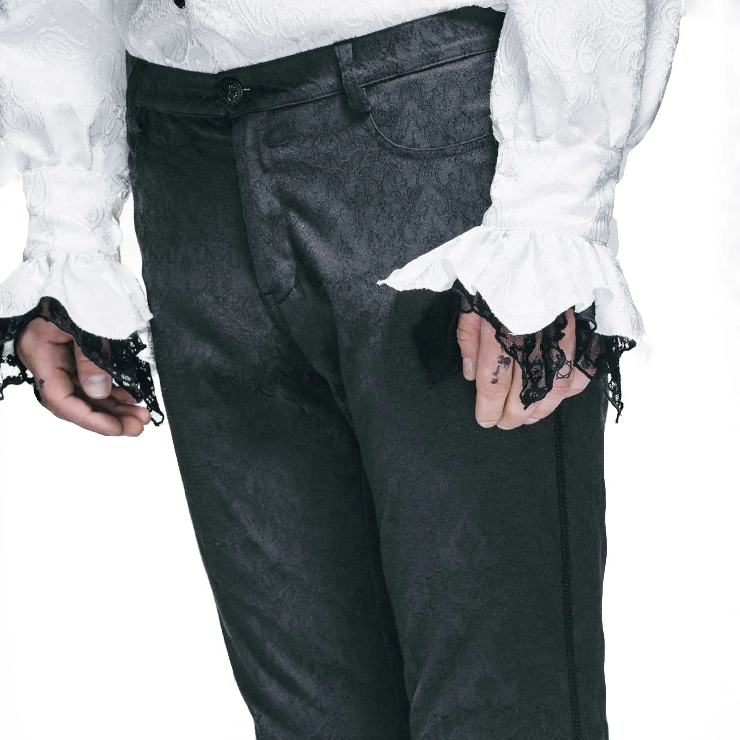 Pantalón Negro Elegante para Hombre - Image 3