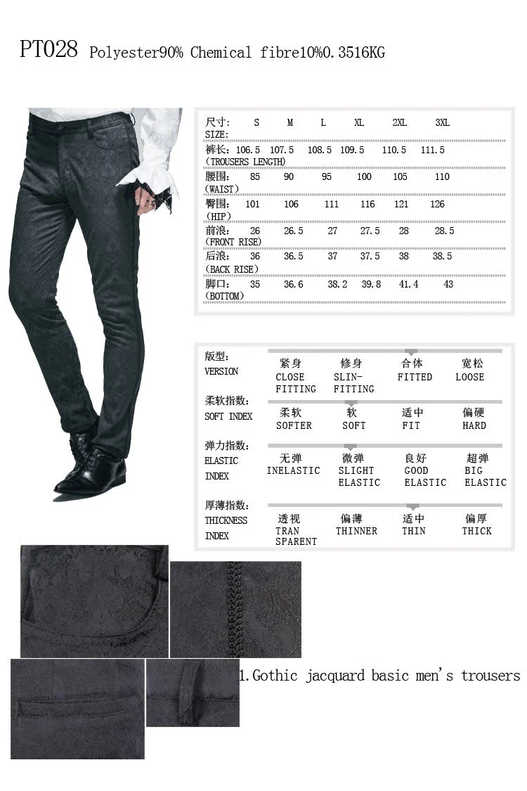 Pantalón Negro Elegante para Hombre - Image 5