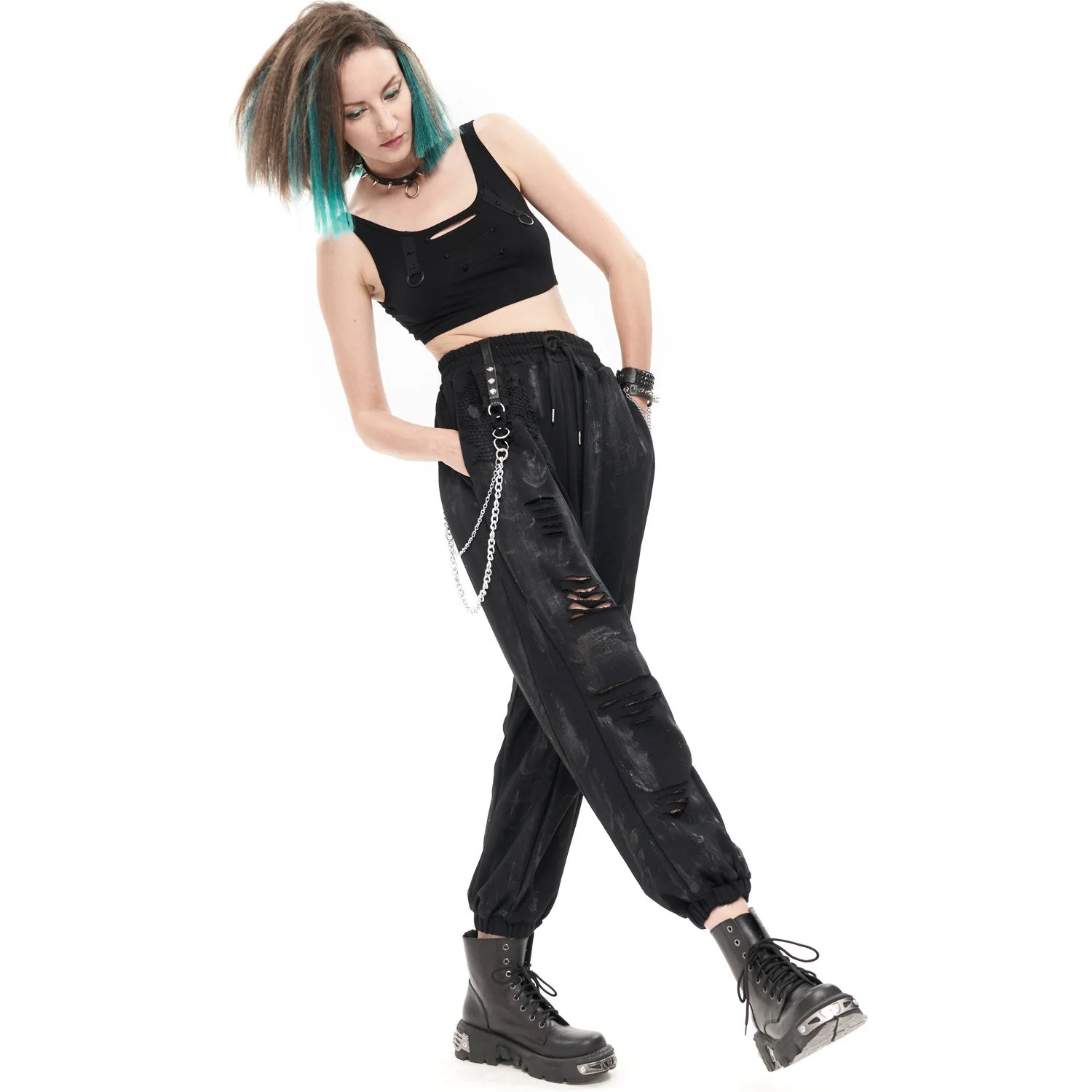 Pantalones Anchos Ajuste Elástico "Revival" - Image 5