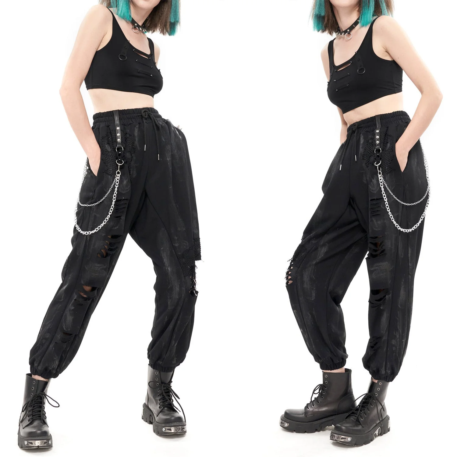 Pantalones Anchos Ajuste Elástico "Revival" - Image 6