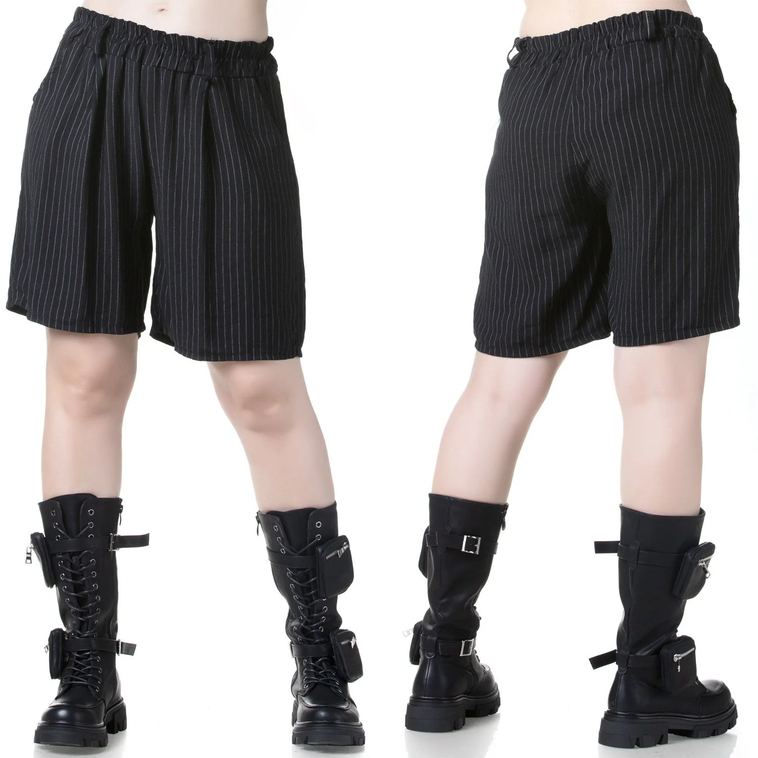 Pantalones Cortos a Rayas - Image 4