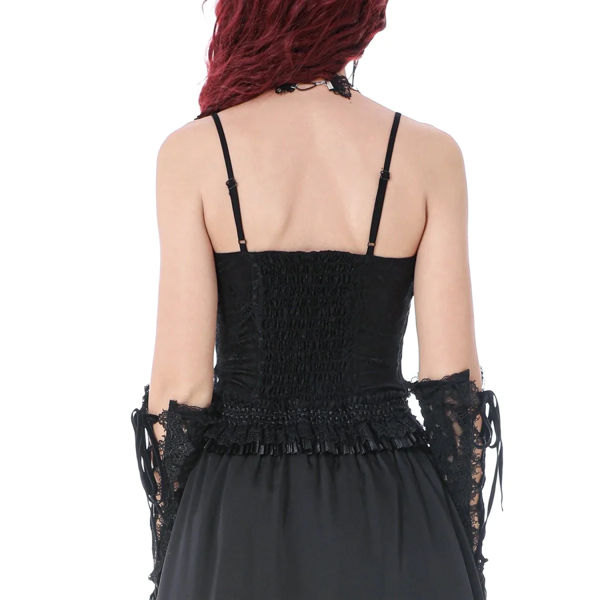 Top de Encaje con Lazada Frontal y Tirantes - Image 5