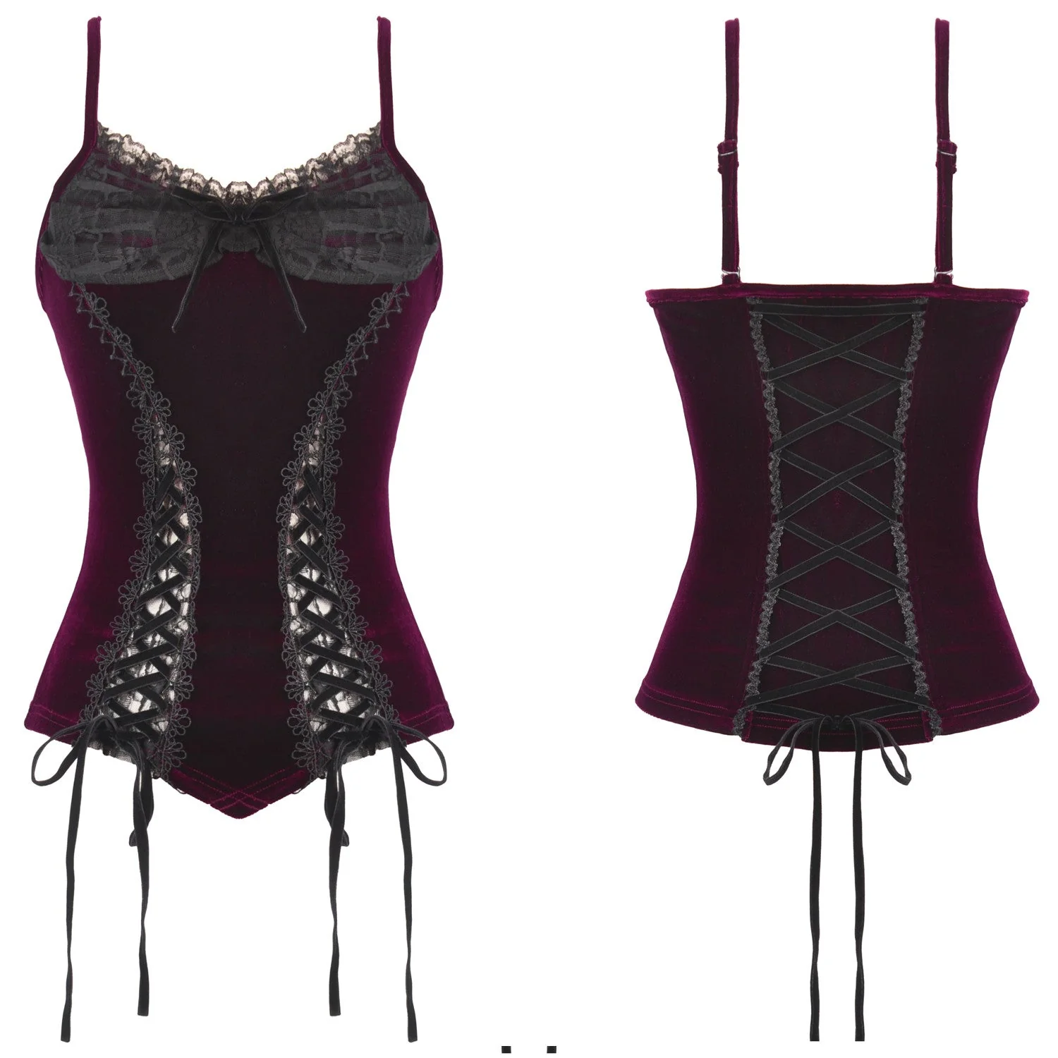 Top terciopelo Gótico Romántico "velora" - Image 11