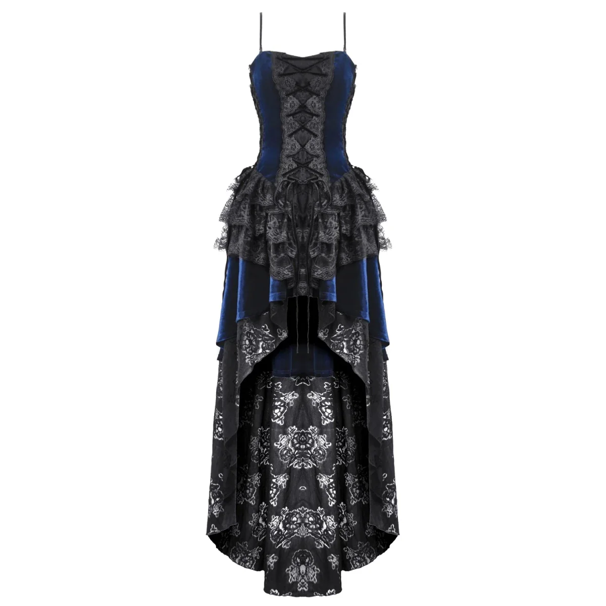 Vestido Asimétrico de Encaje con Escote Corazón - Image 8