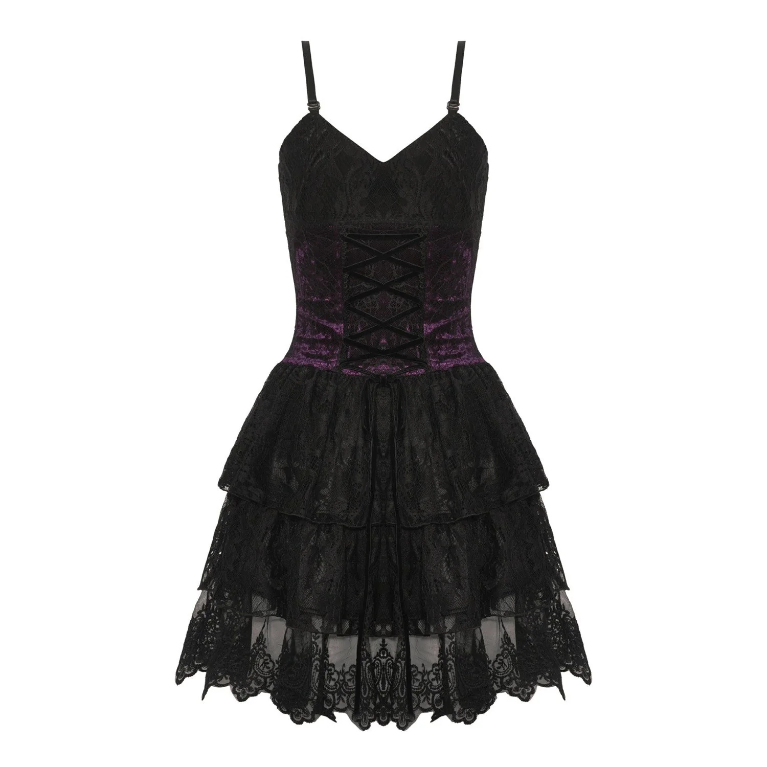 Vestido con Encaje y Cruzado - Image 3