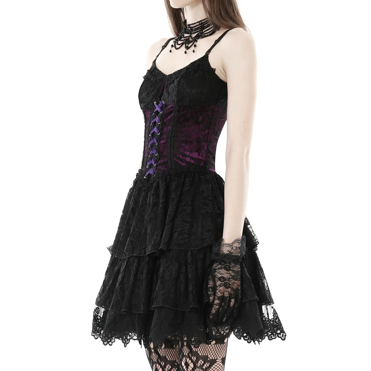 Vestido con Encaje y Cruzado - Image 4