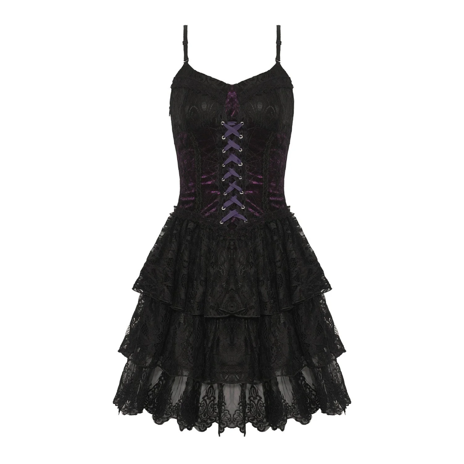 Vestido con Encaje y Cruzado - Image 5
