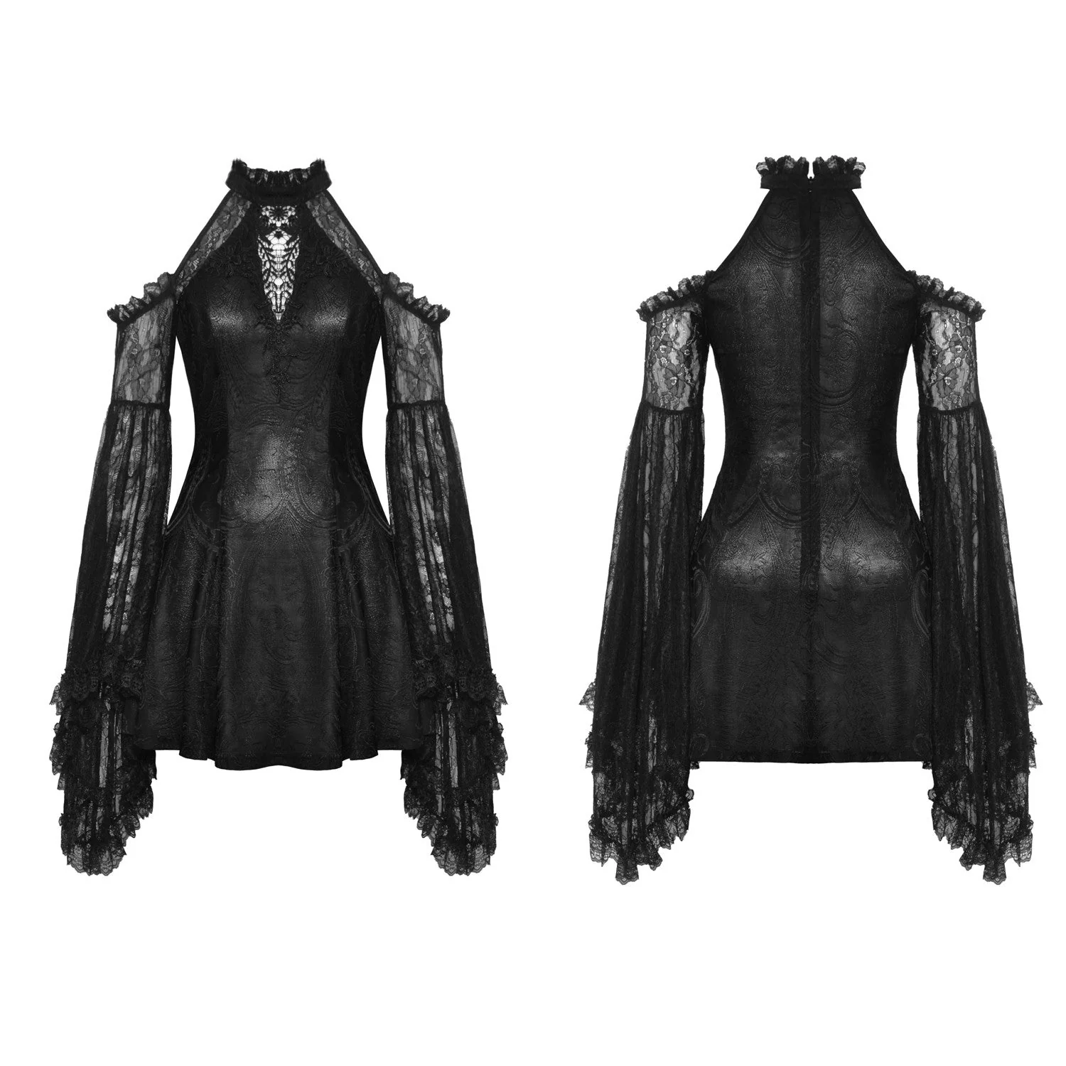 Vestido con Mangas de Encaje - Image 3