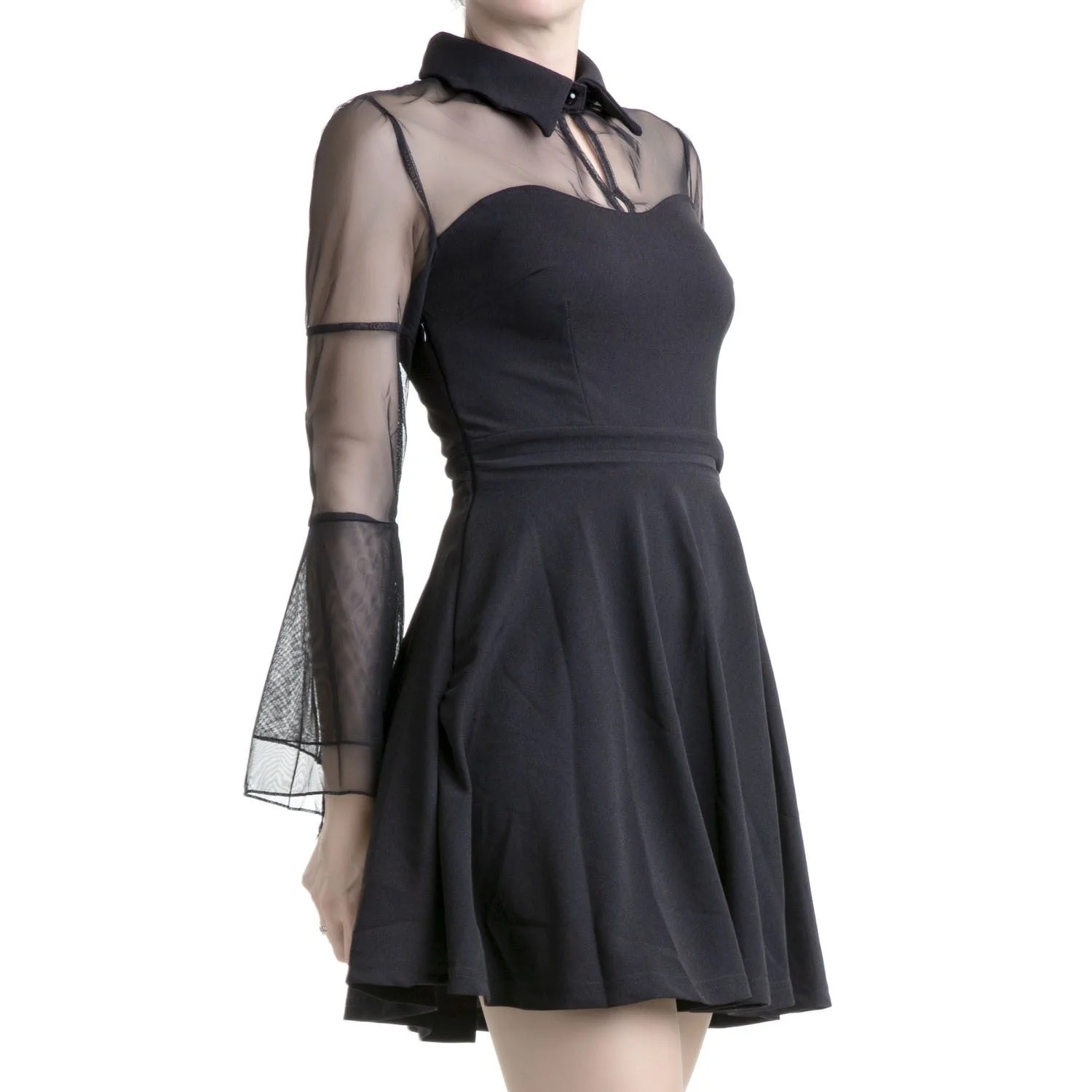 Vestido con Mangas de Tul - Image 4