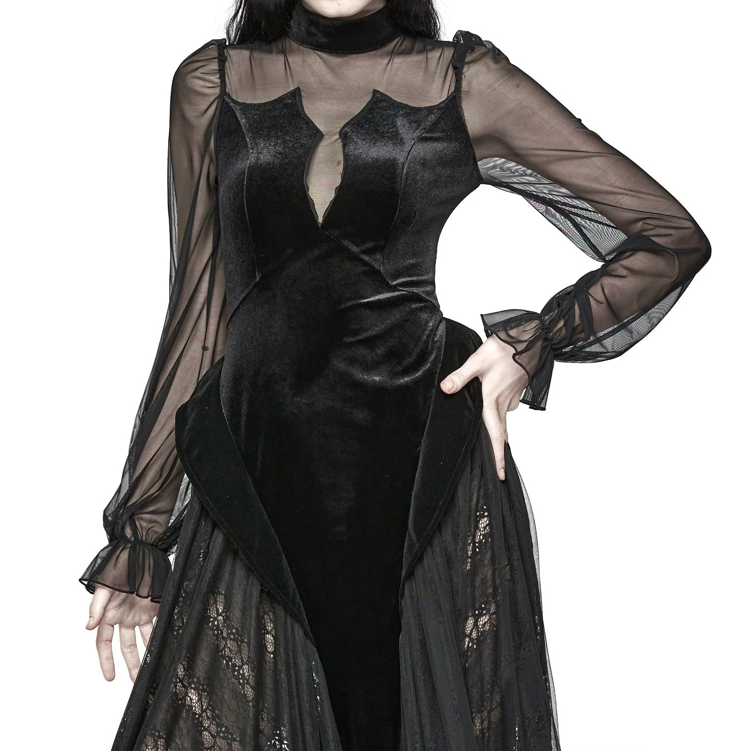 Vestido con Tul y Terciopelo - Image 6