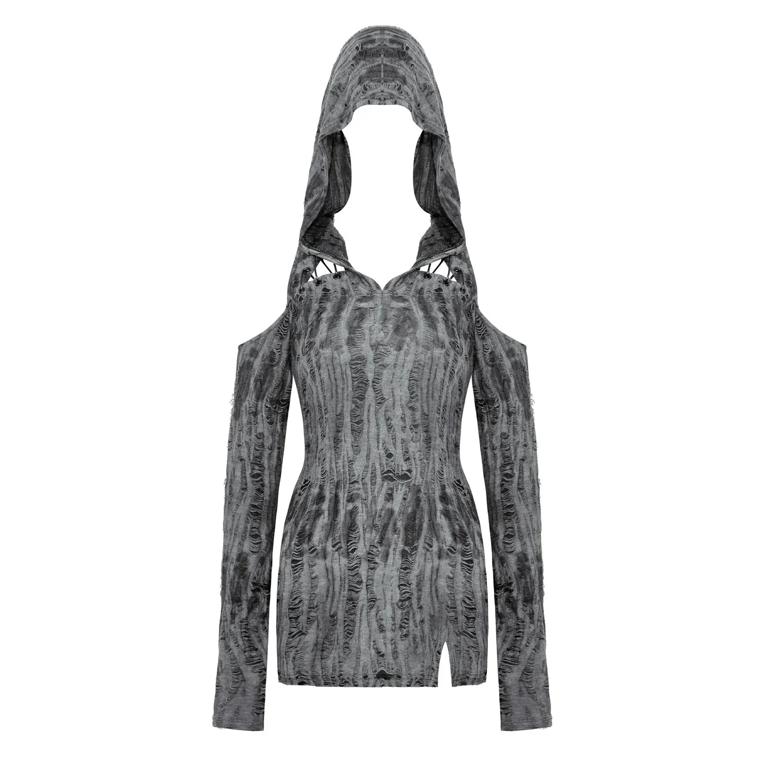 Vestido Corto con Capucha - Image 5