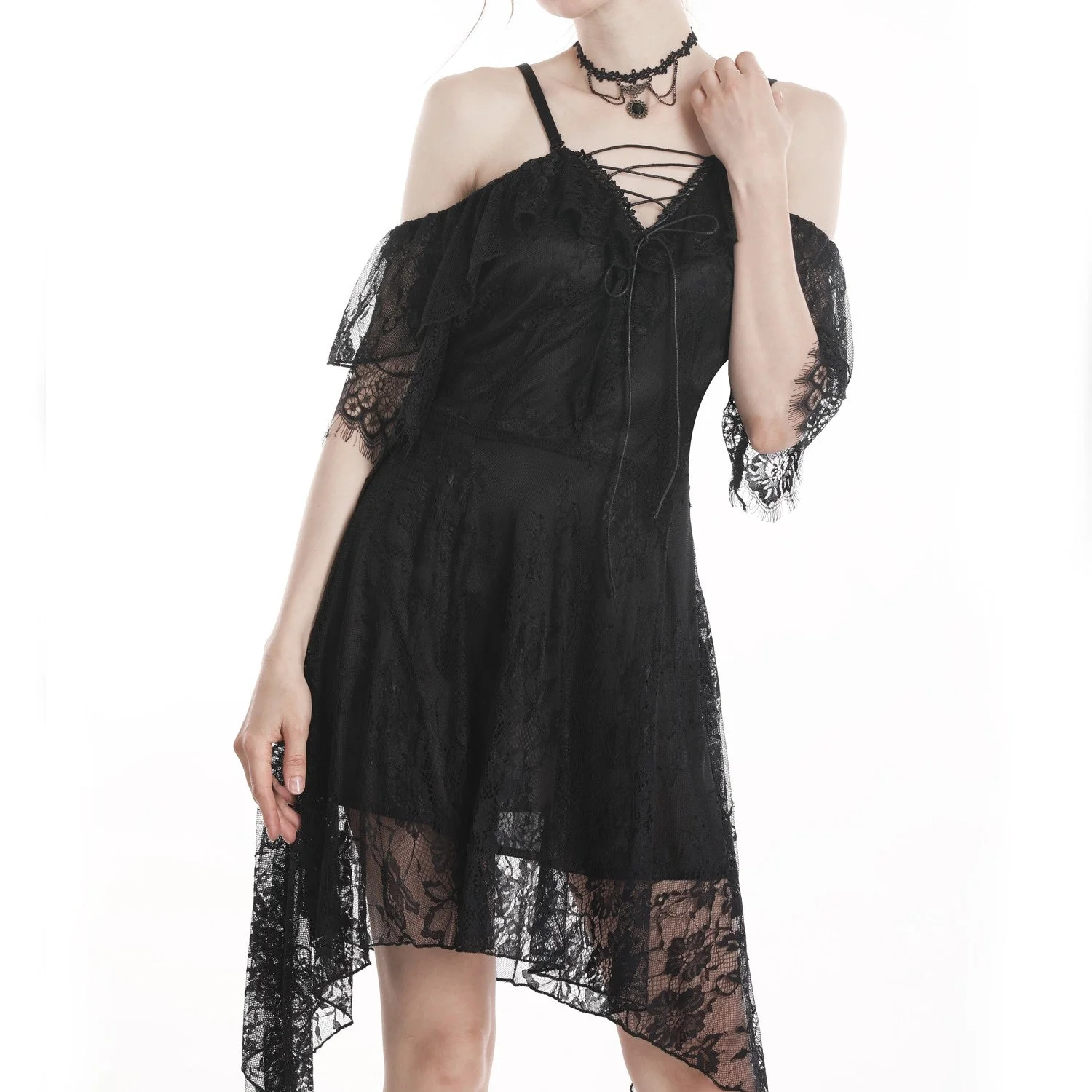 Vestido Corto con Encaje - Image 5