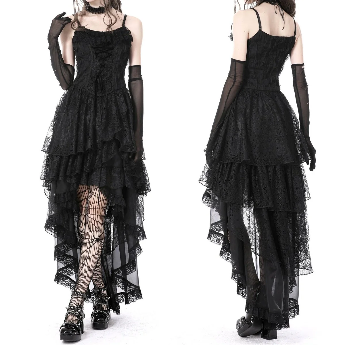 Vestido Corto con Encaje - Image 2