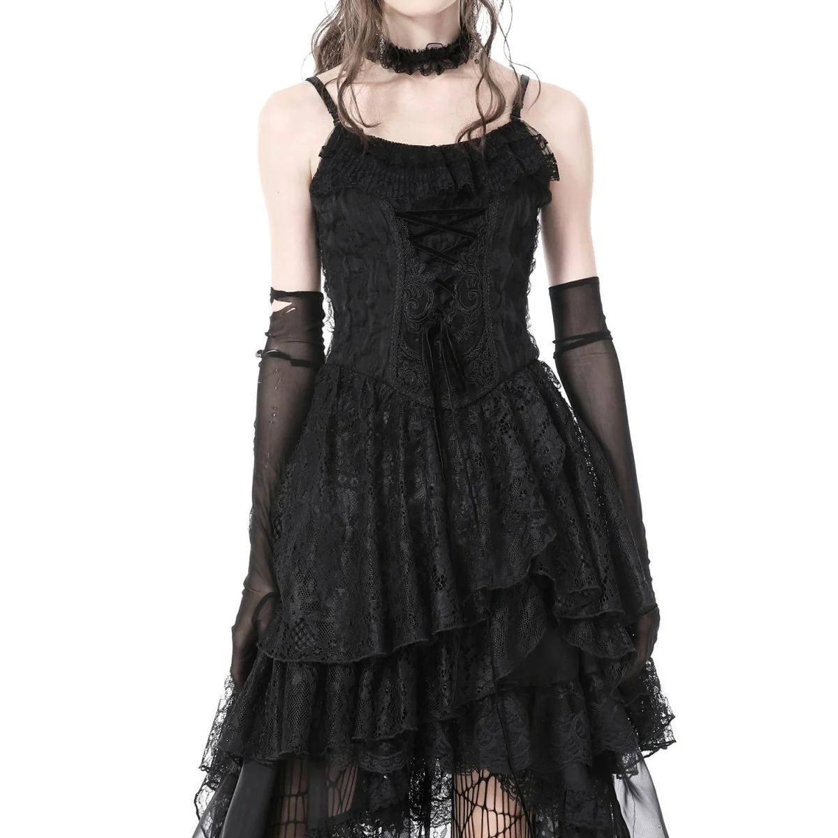 Vestido Corto con Encaje - Image 6