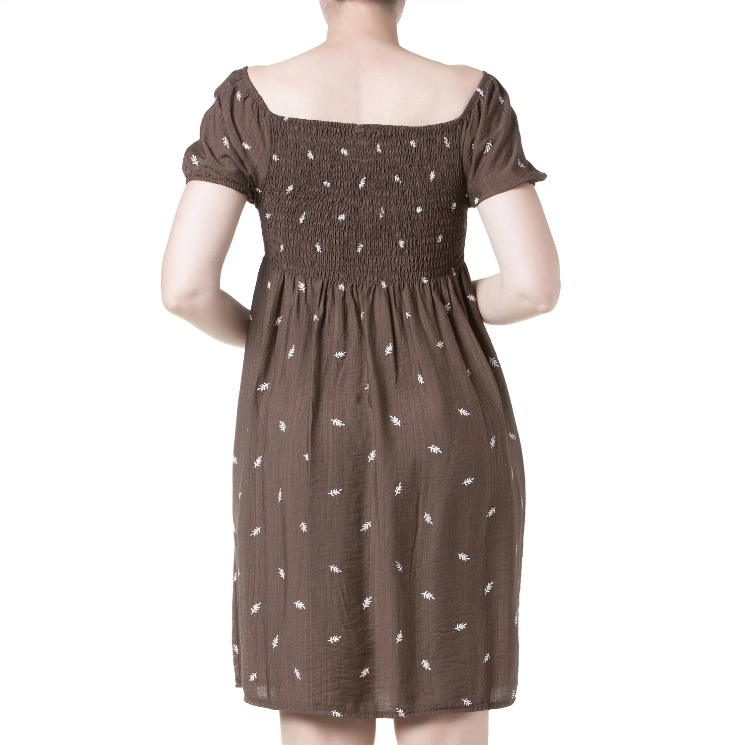 Vestido Corto Marrón Elástico "Sweet" - Image 5