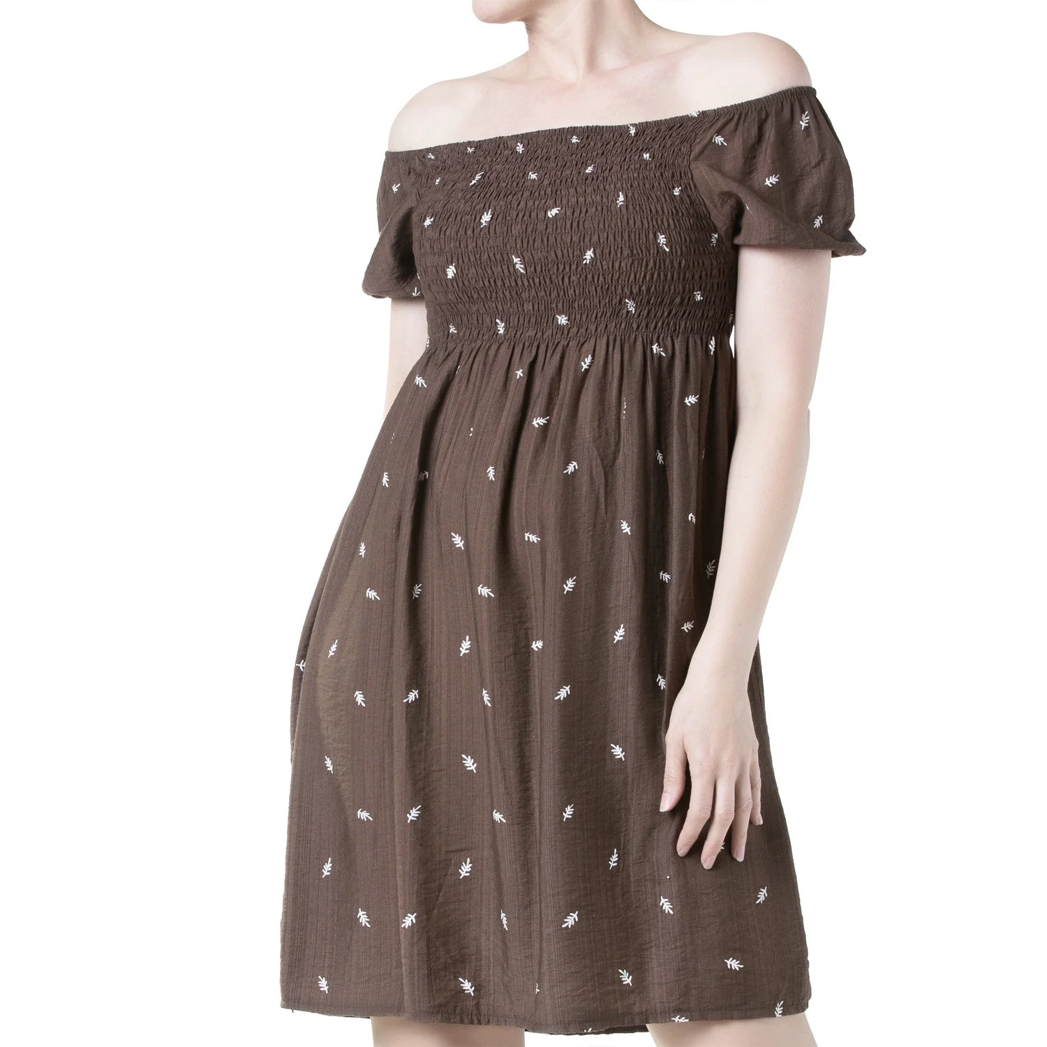 Vestido Corto Marrón Elástico "Sweet" - Image 6