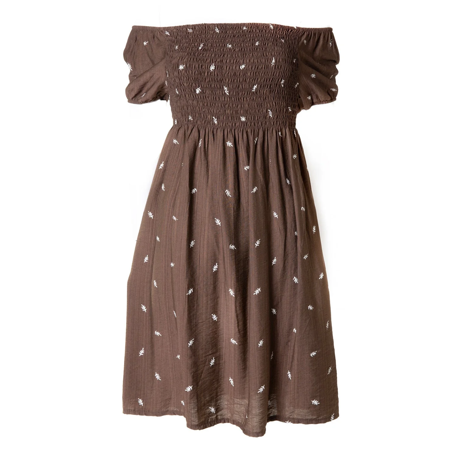 Vestido Corto Marrón Elástico "Sweet" - Image 8