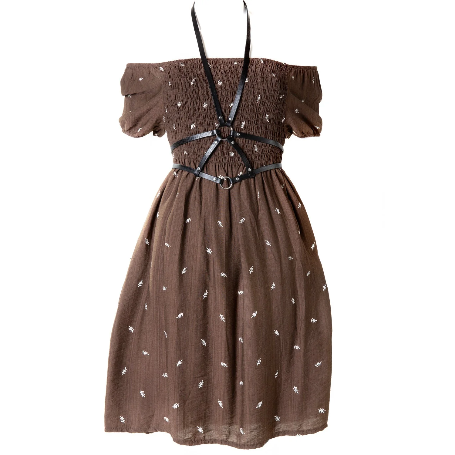Vestido Corto Marrón Elástico "Sweet" - Image 9