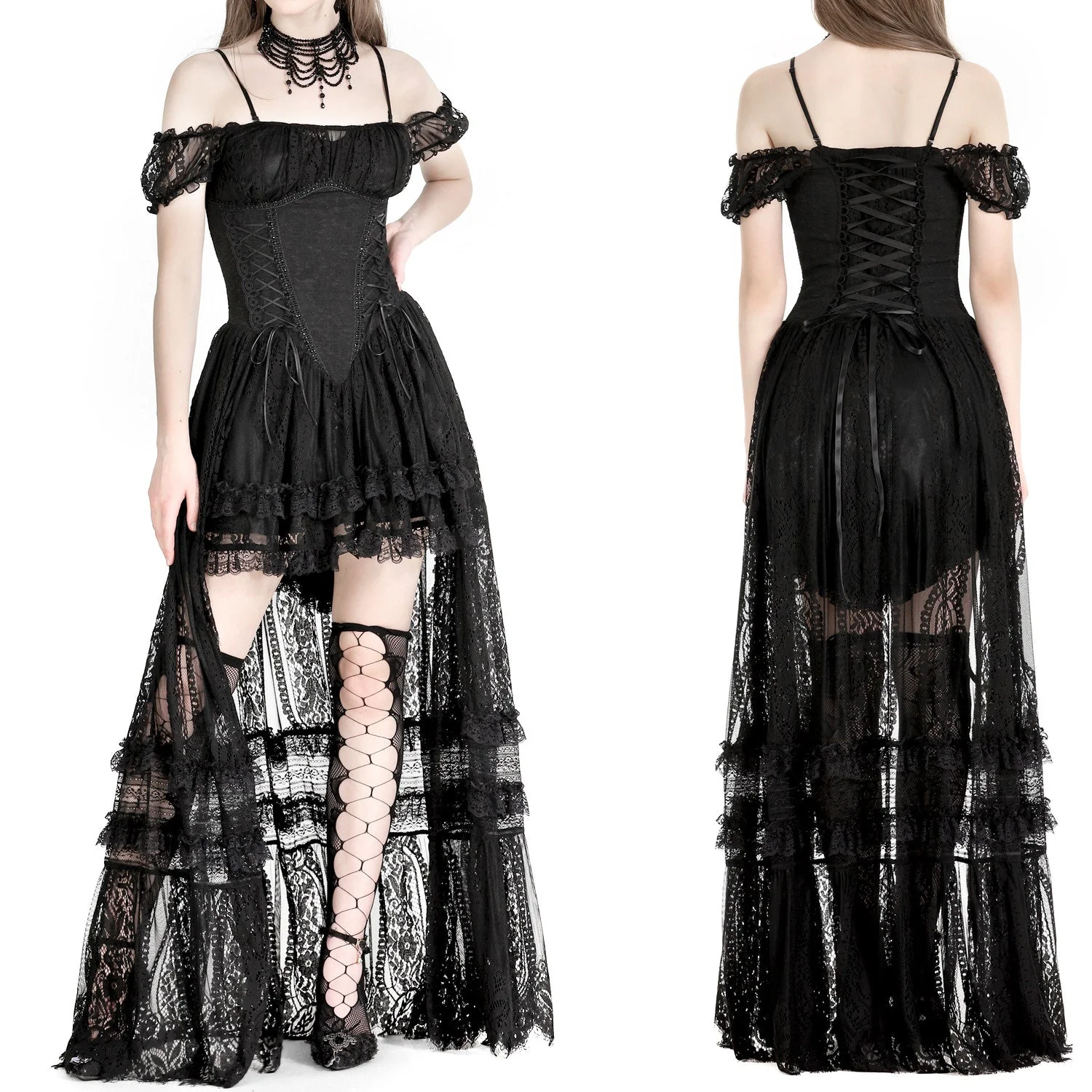 Vestido de Encaje Asimétrico - Image 4