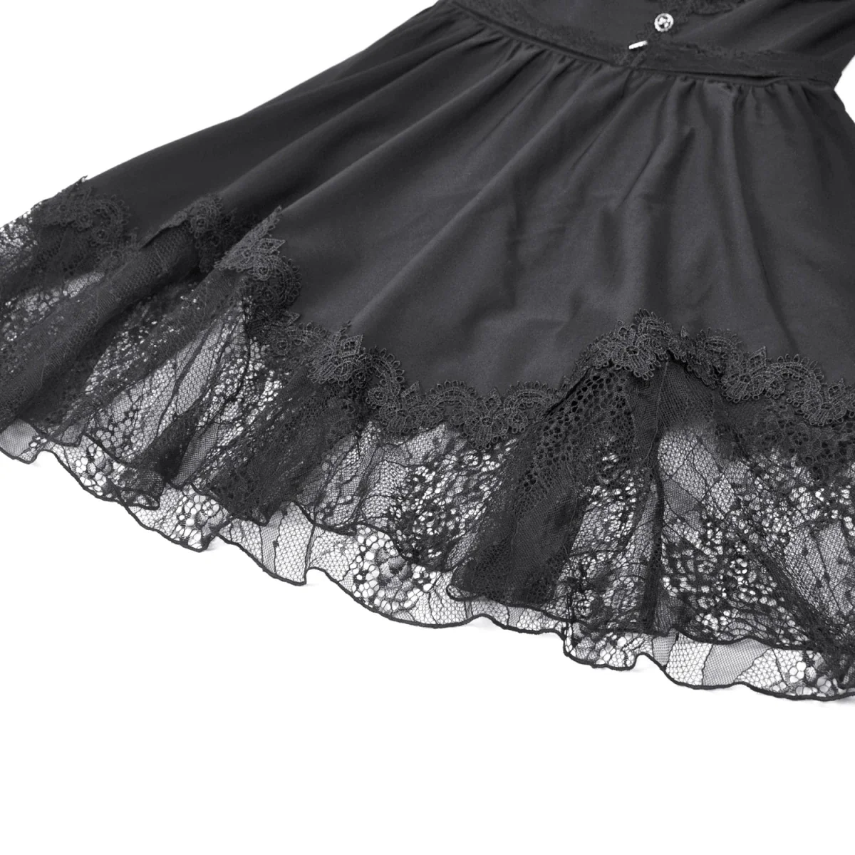 Vestido  de Encaje con Botones y Lazada Trasera - Image 11