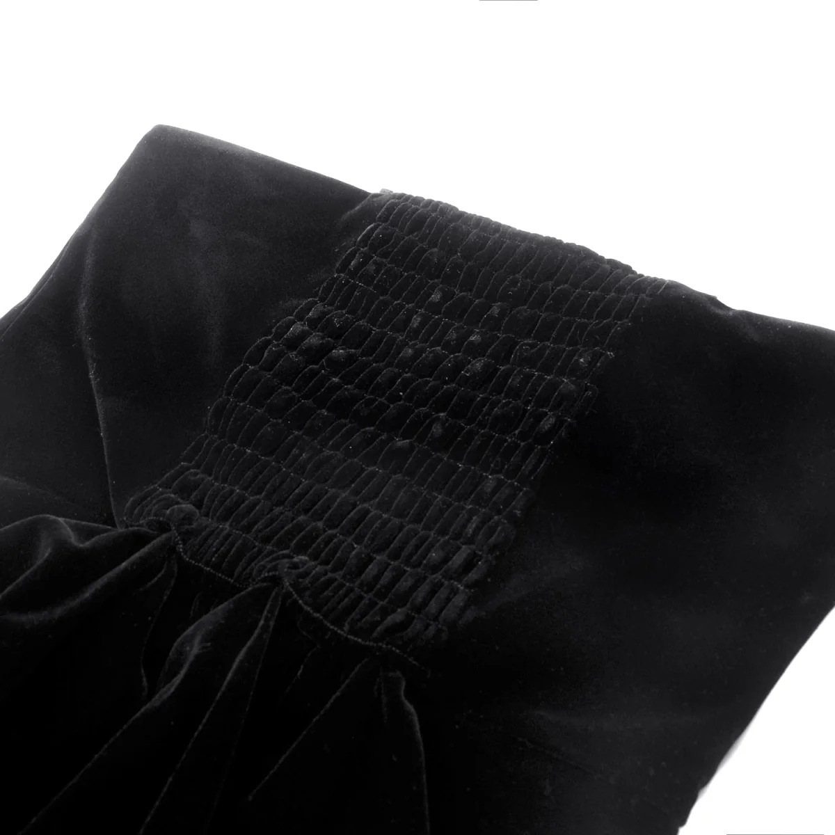 Vestido Largo Gótico Negro Terciopelo y Encaje - Image 12