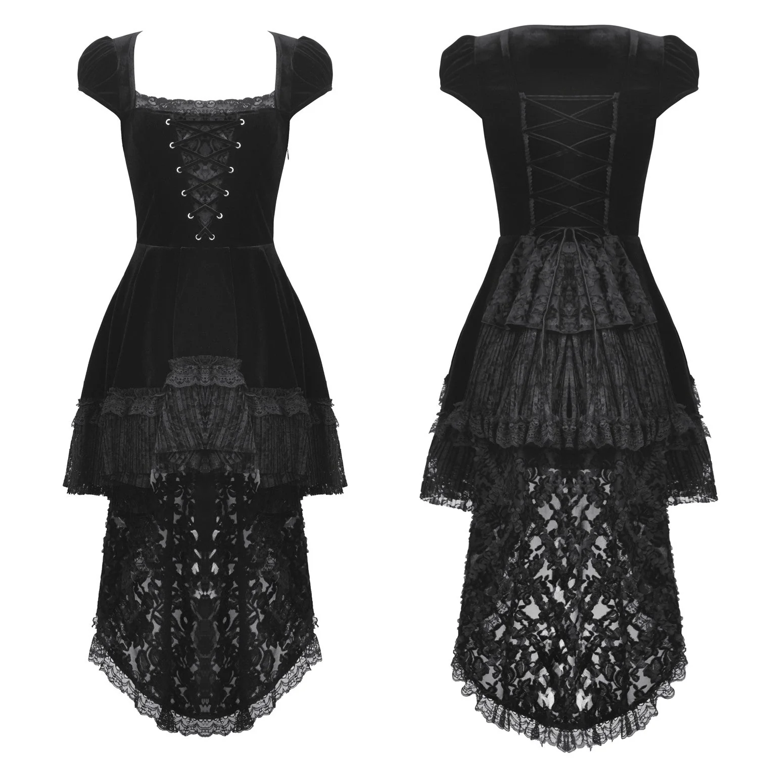 Vestido de Terciopelo y Encaje - Image 7