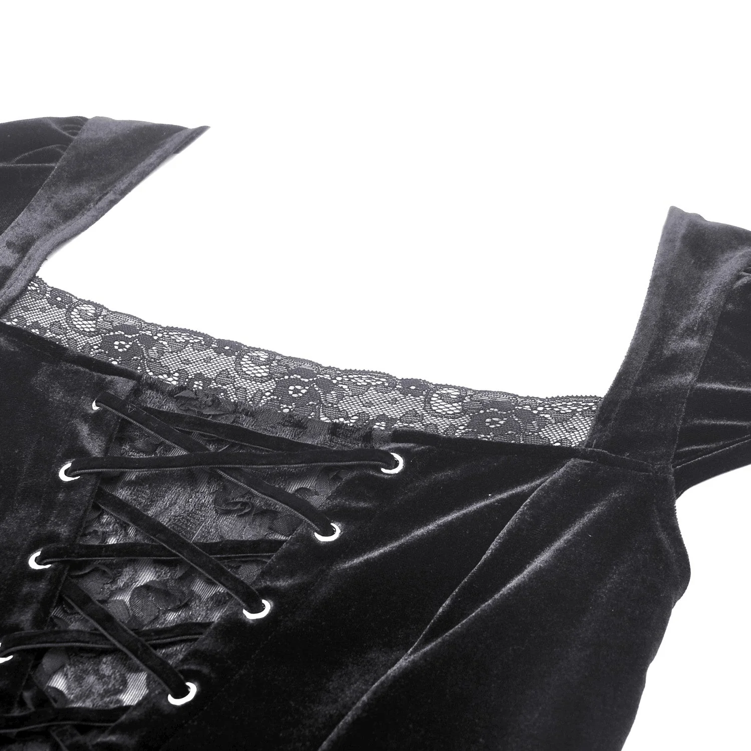 Vestido de Terciopelo y Encaje - Image 8