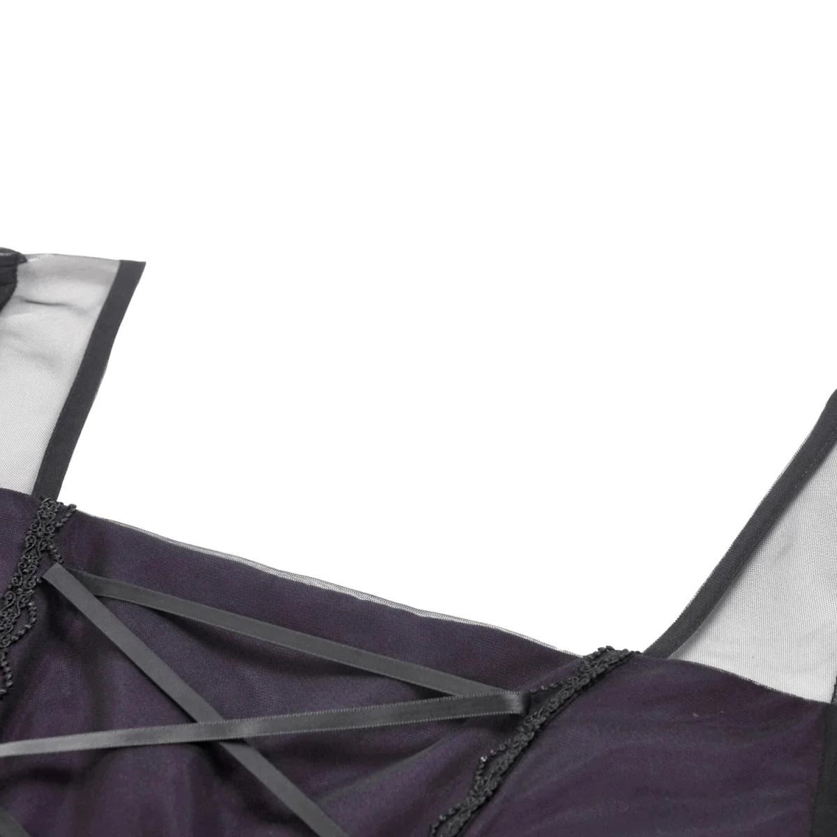 Vestido Largo Gótico Morado | Mangas de Campana - Image 16
