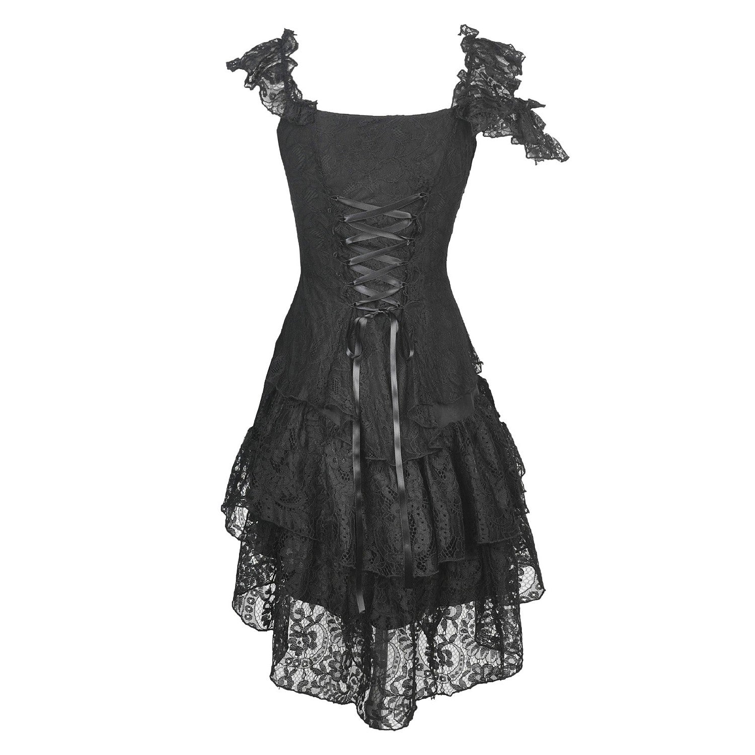 Vestido Asimétrico con Encaje - Image 3