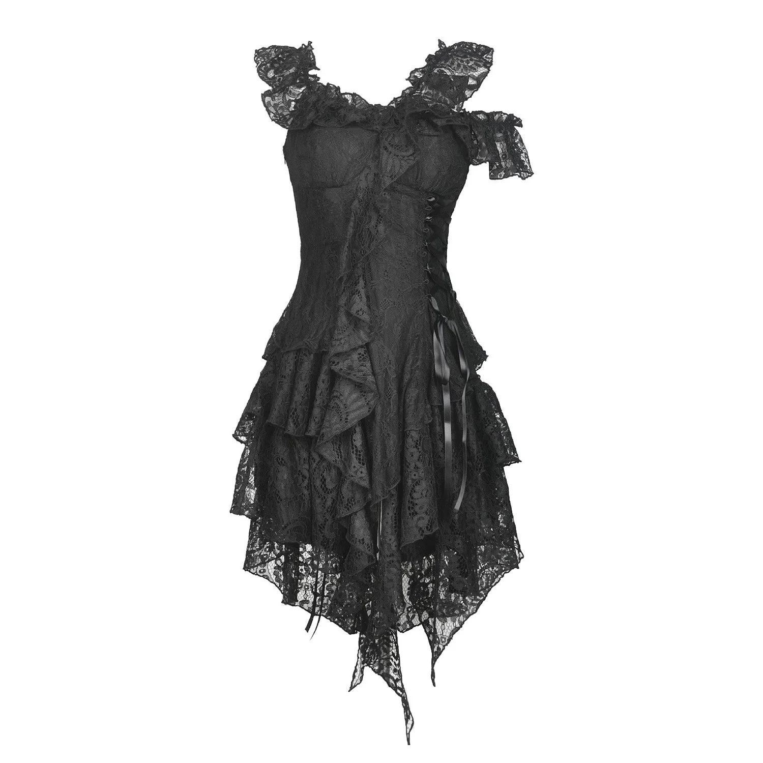 Vestido Asimétrico con Encaje - Image 5