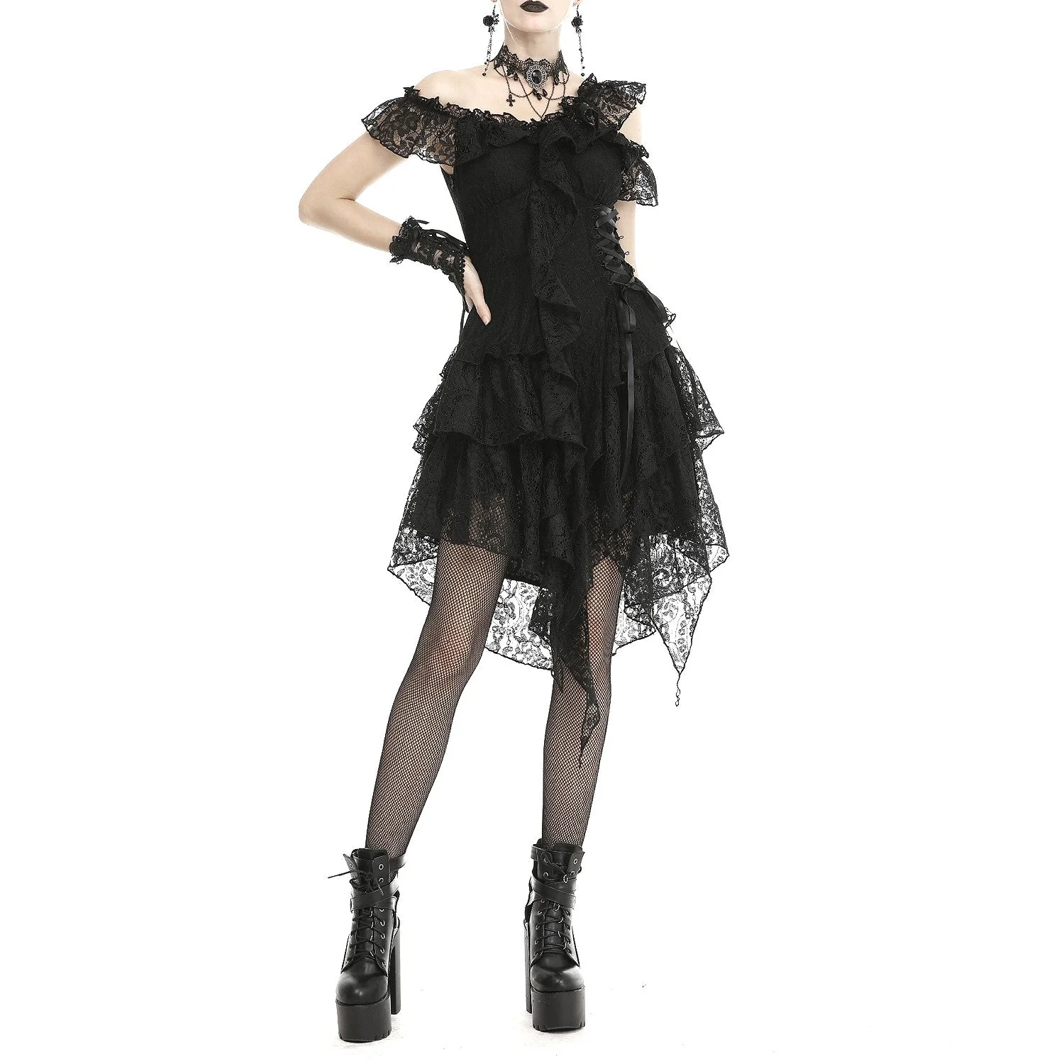 Vestido Asimétrico con Encaje - Image 7