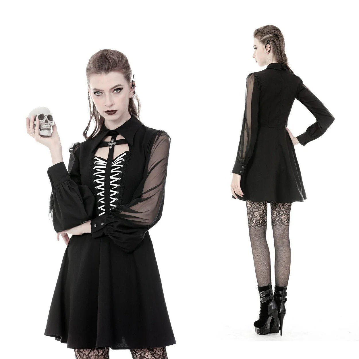 Vestido Corto con Cruzado - Image 3