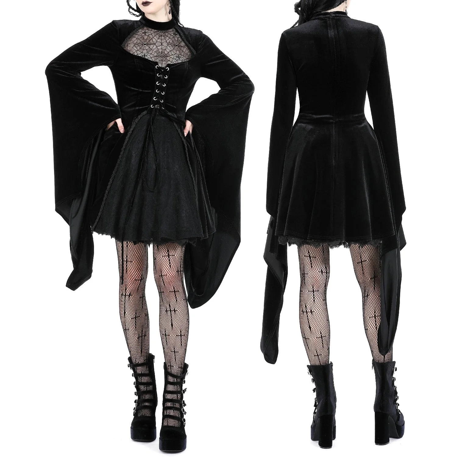 Vestido Corto de Terciopelo - Image 2