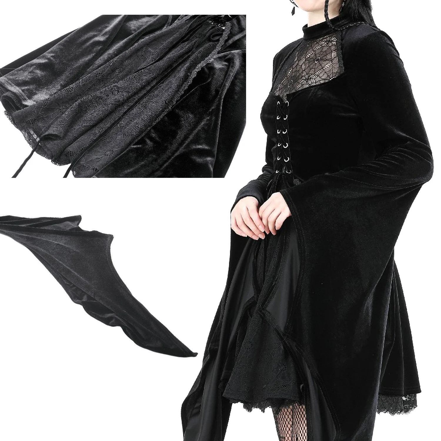 Vestido Corto de Terciopelo - Image 5