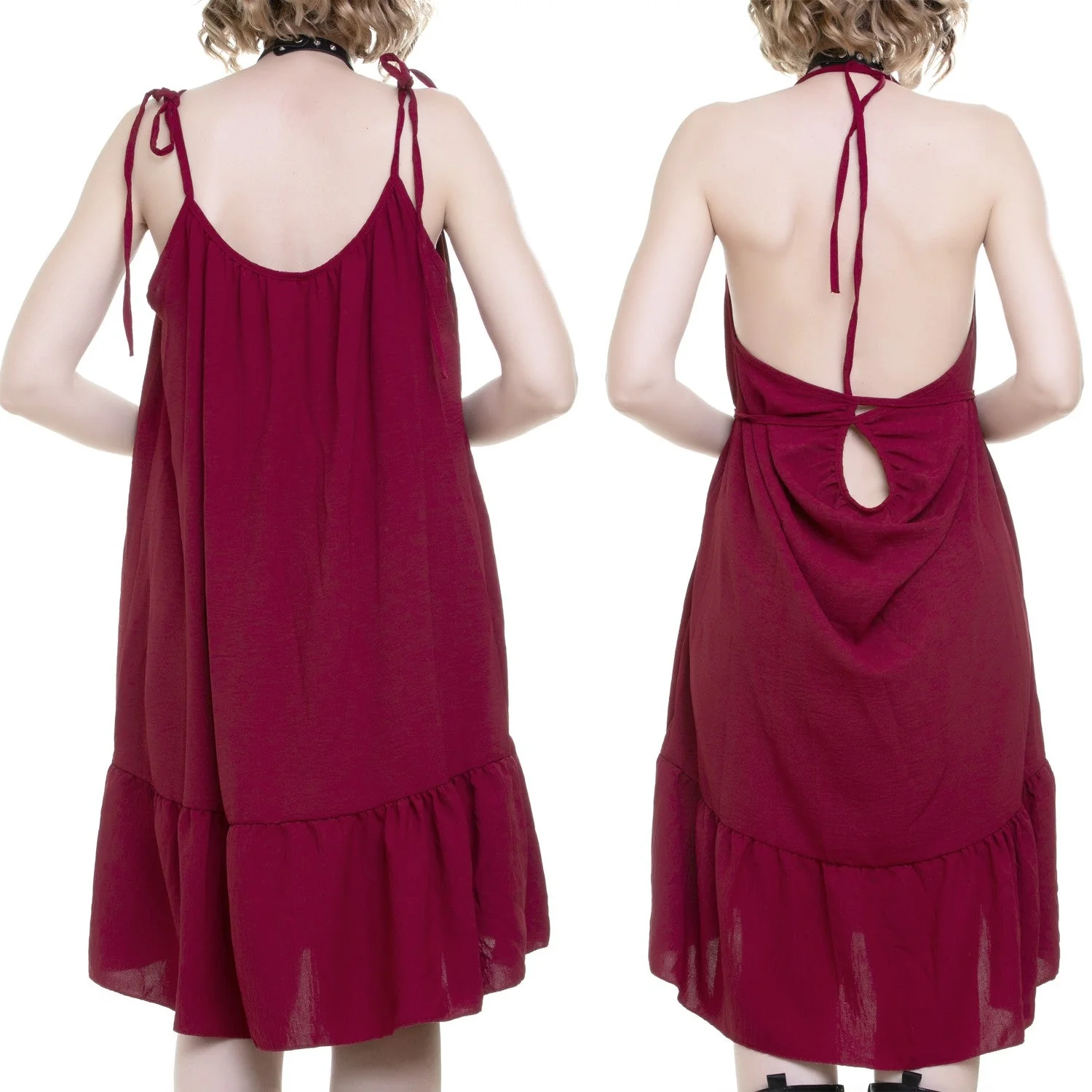 Vestido Rojo con Tirantes - Image 4