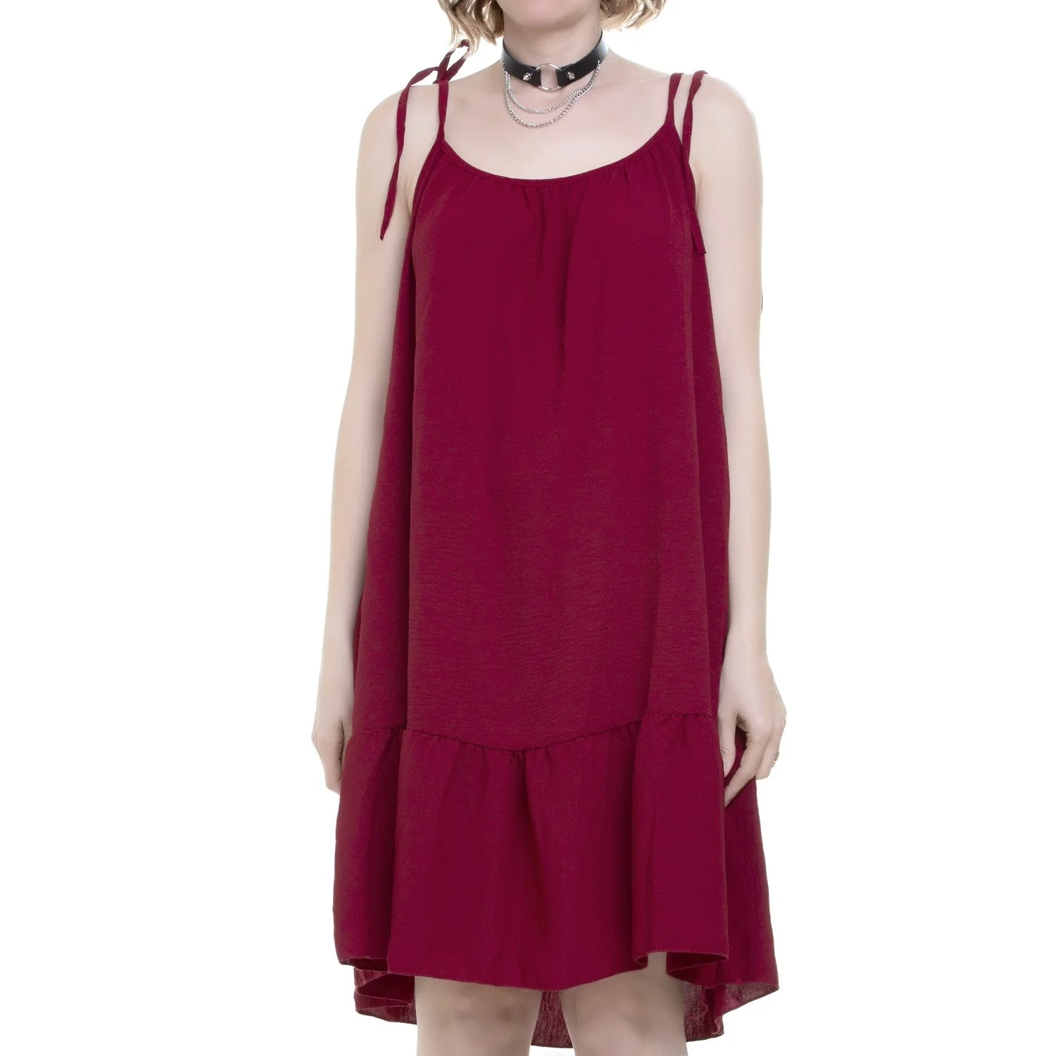 Vestido Rojo con Tirantes - Image 5