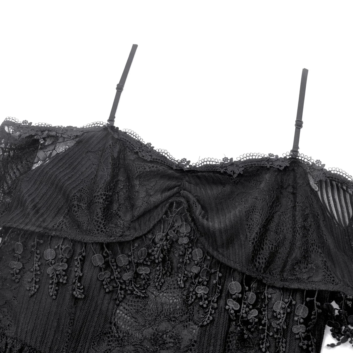 Vestido Gótico Encaje | Hombros Caídos - Image 12