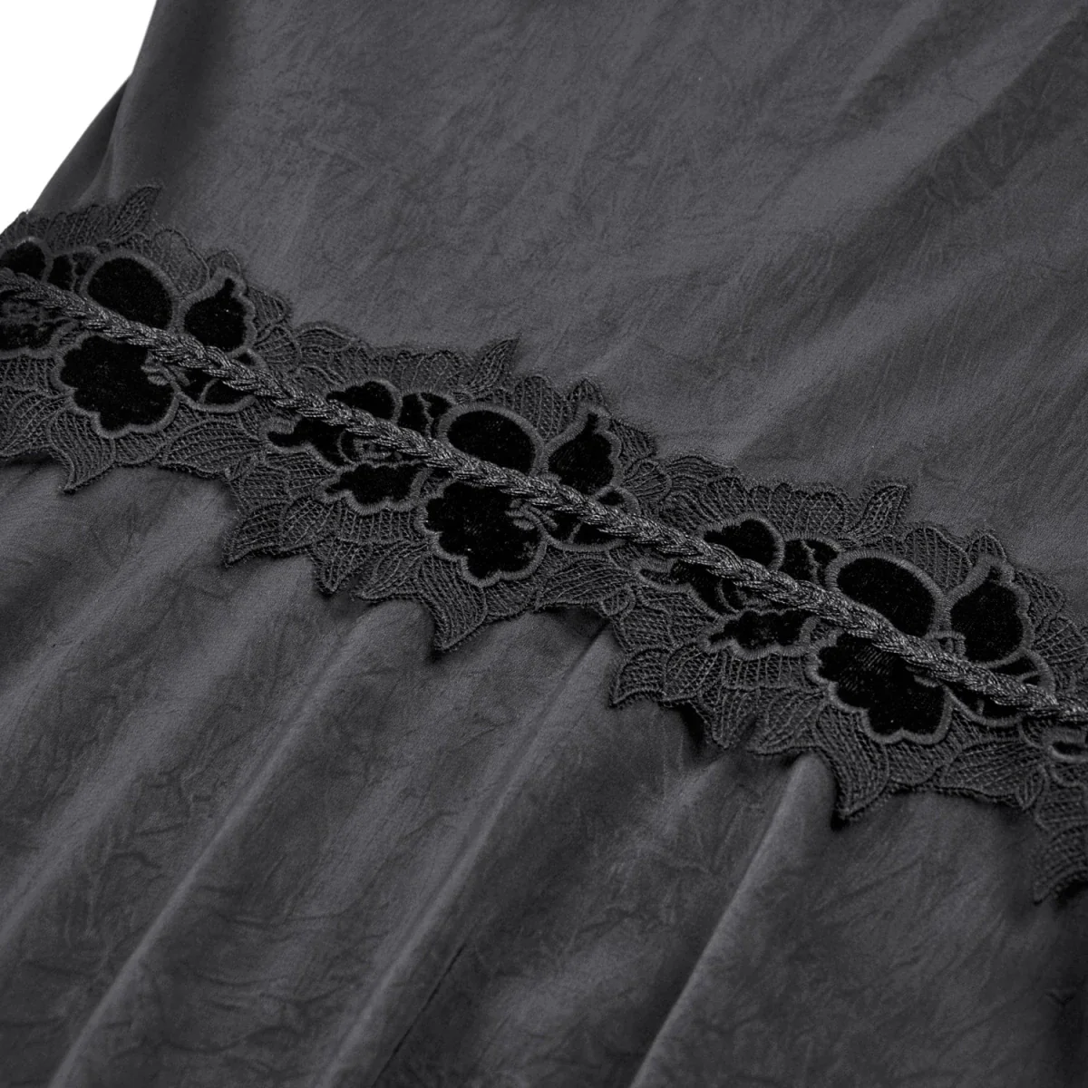 Vestido Kimono Asimétrico con Encaje y Flecos - Image 13