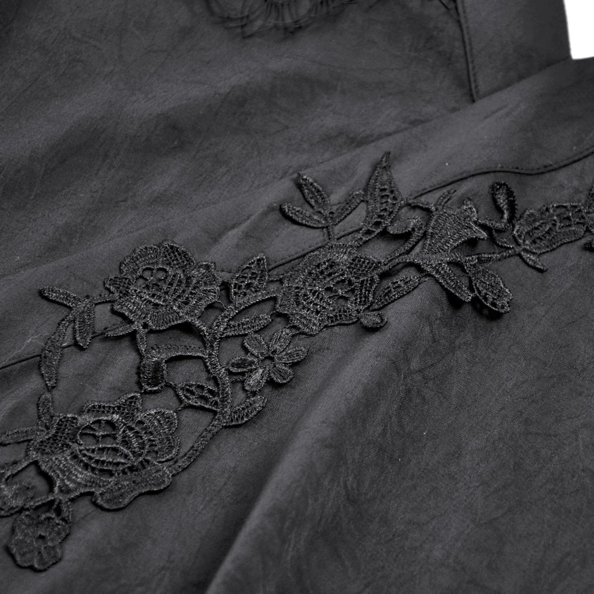 Vestido Kimono Asimétrico con Encaje y Flecos - Image 9