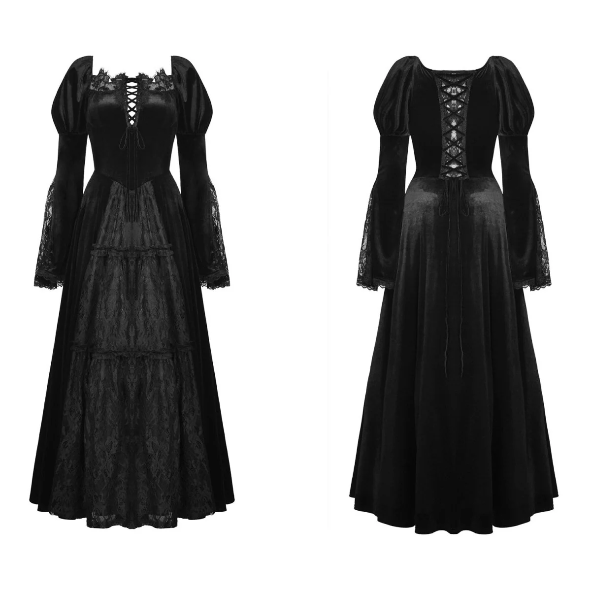 Vestido Largo de Terciopelo - Image 3
