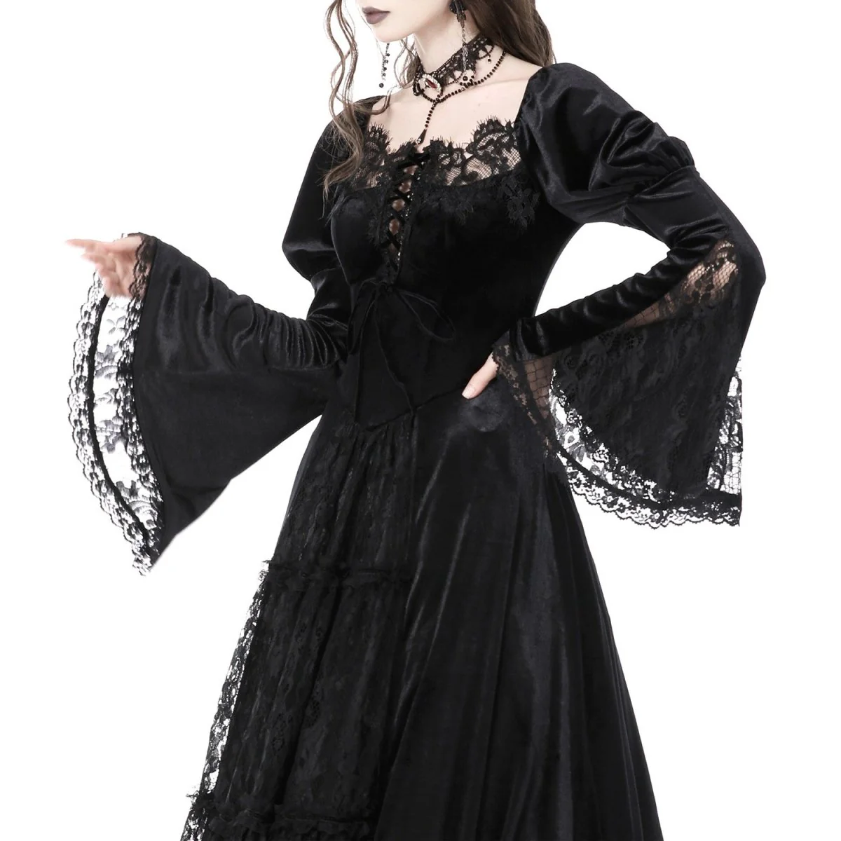 Vestido Largo de Terciopelo - Image 6